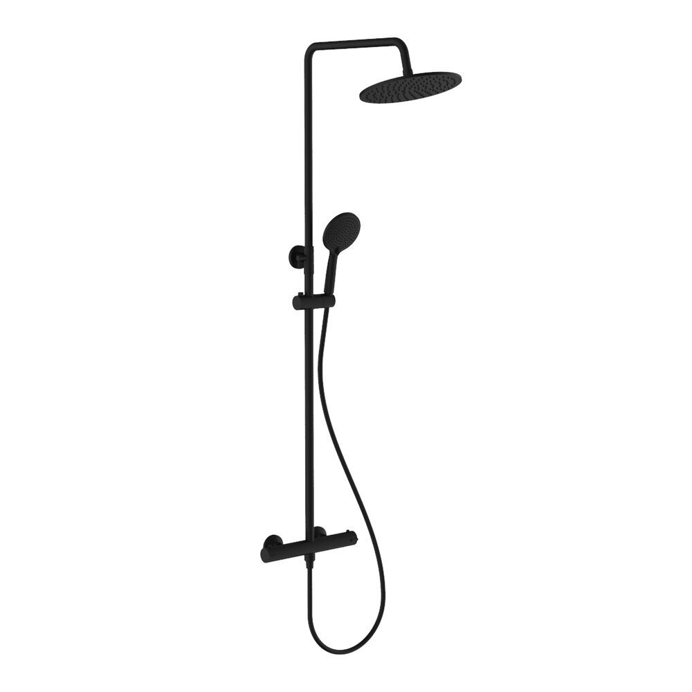 COLONNE DE DOUCHE THERMOSTATIQUE GO!2 NOIR MAT