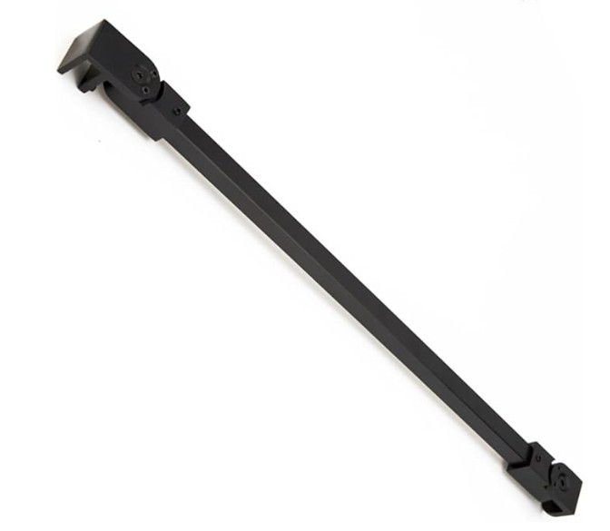 BARRE DE DOUCHE D'ANGLE NOIR HOME