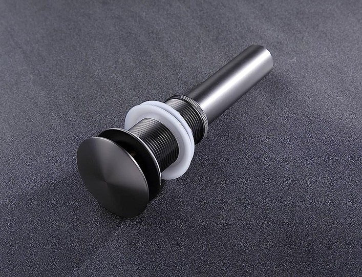 Bonde lavabo AVEC TROP PLEIN gris NISHA