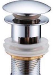 Bonde lavabo AVEC TROP PLEIN CHROME MAKIV