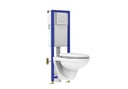 WC SUSPENDU AVEC SUPPORT blanc AMBRE