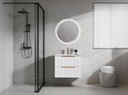 MEUBLE SALLE DE BAIN SIMPLE VASQUE AVEC MIROIR LED - BLANC - BOINA