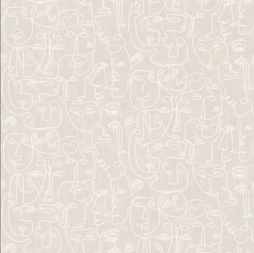 [M41207] Papier peint - All Over Face - 53 cm x 10,05 m - BEIGE