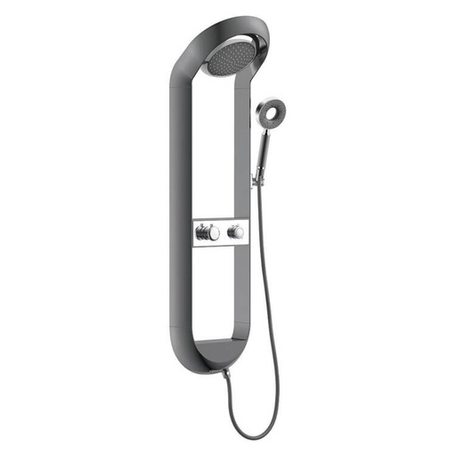 [SF1040GG-S-T] COLONNE DE DOUCHE THERMOSTATIQUE gris THURAM-TITANE