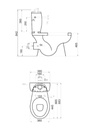 Pack WC surélevé sortie horizontale blanc BERMUDES