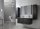 MEUBLE SALLE DE BAIN DOUBLE VASQUE - MARIA1-NOIR