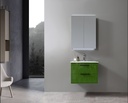 MEUBLE SALLE DE BAIN SIMPLE VASQUE AVEC MEUBLE MIROIR - MARPLE-60 - VERT
