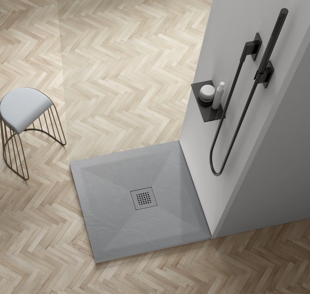 RECEVEUR DE DOUCHE anthracite LAVA90