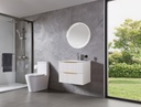 MEUBLE SALLE DE BAIN SIMPLE VASQUE AVEC MIROIR LED - BLANC - BOINA