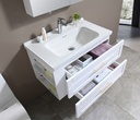 [SPV-2035] MEUBLE SALLE DE BAIN SIMPLE VASQUE AVEC MIROIR RANGEMENT - ALICE