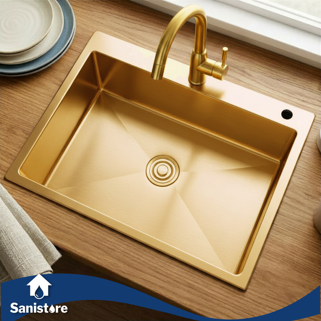 EVIER INOX 550*450 OR - SAMIR