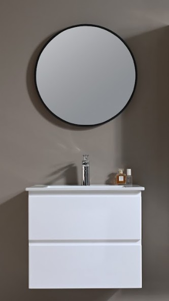 MEUBLE SALLE DE BAIN SIMPLE VASQUE - KOMBA1 BLANC