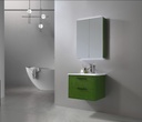 MEUBLE SALLE DE BAIN SIMPLE VASQUE AVEC MEUBLE MIROIR - MARPLE-60 - VERT