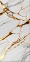 PLAQUE PVC MURAL 122*280cm - MARBRE OR