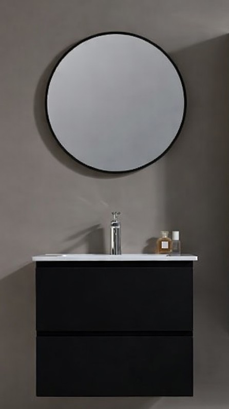 MEUBLE SALLE DE BAIN SIMPLE VASQUE - KOMBA1 NOIR