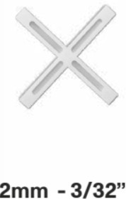 CROISILLONS X POUR CARRELAGE 2MM - CROISI-X2