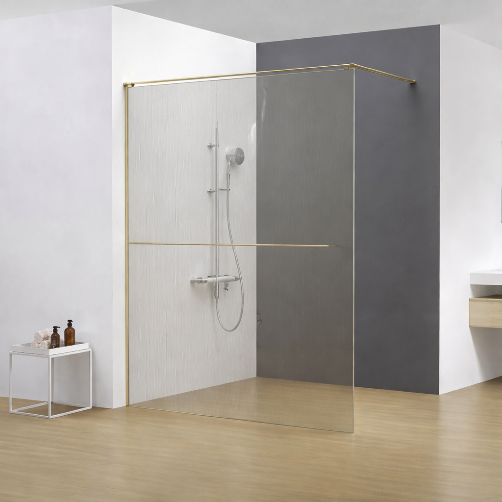 PAROI DE DOUCHE doré PERSE-120