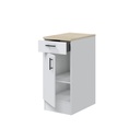 CUISINE - MEUBLE BAS - 1 TIROIR ET 1 PORTE - 40CM - KIRAKIT