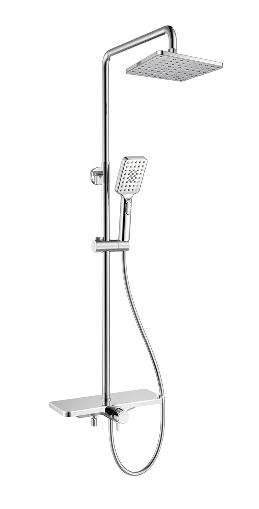 COLONNE DE DOUCHE chrome BUKANE-SILVER-CARRE
