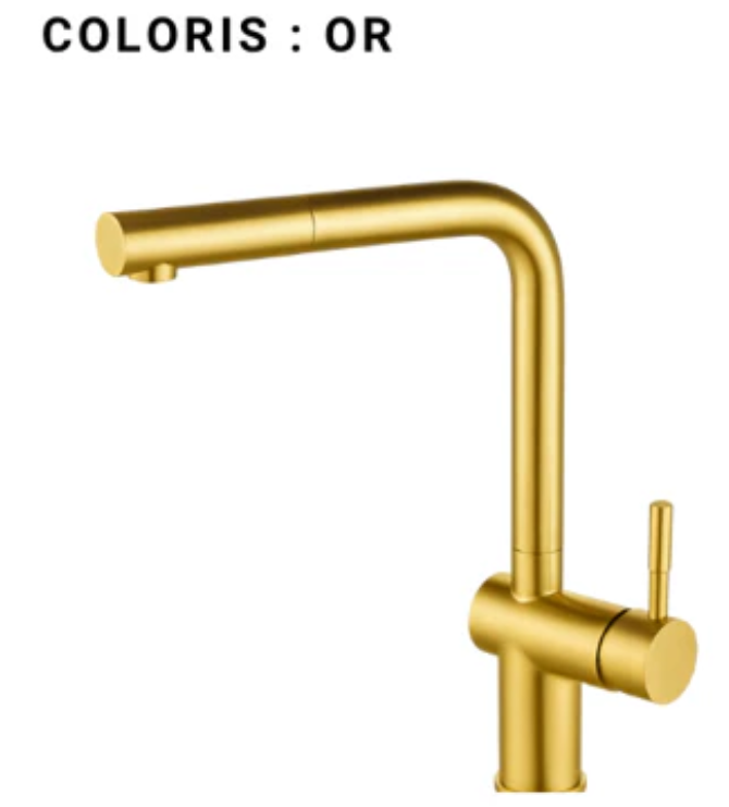 Mitigeur évier or - Yanis