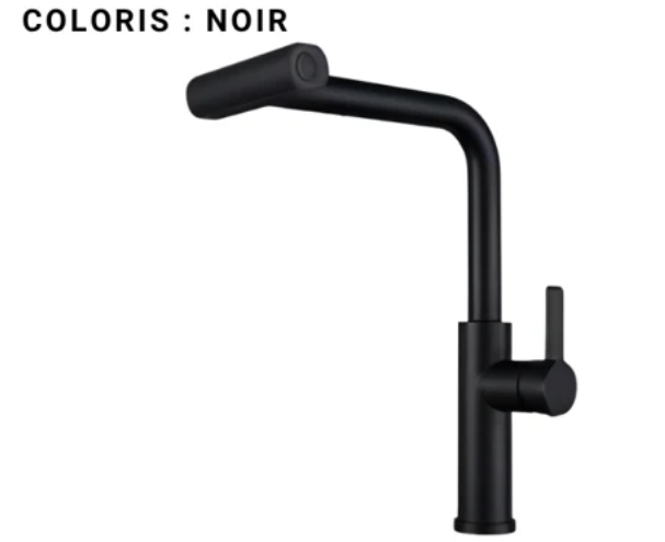 Mitigeur évier noir - John