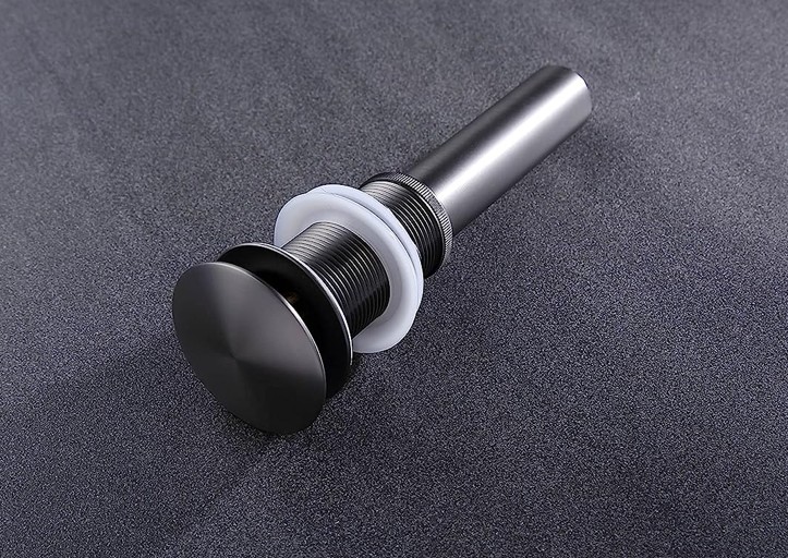 BONDE - SYSTÈME DE VIDANCE LAVABO SANS TROP PLEIN gris NIFA