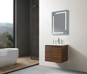 MEUBLE SALLE DE BAIN SIMPLE VASQUE AVEC MIROIR LED - BOIS - SOIFA