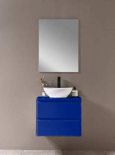 [SP-5321W_BLEU] MEUBLE SALLE DE BAIN SIMPLE VASQUE - MEUDON-BLEU