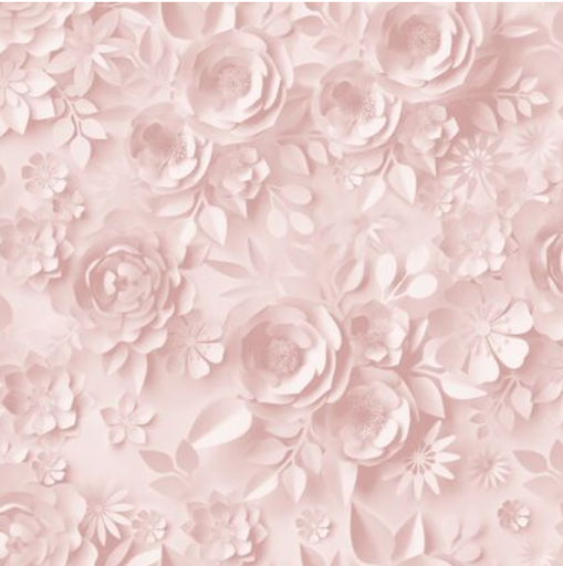 [M44603] Papier peint - Bouquet Fleur - 53 cm x 10,05 m - rose