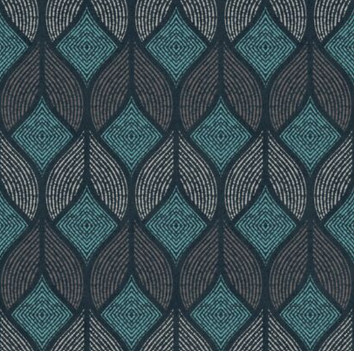 [L97201] Papier peint - Losange Marocain - 53 cm x 10,05 m - bleu