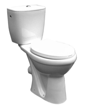 Pack WC surélevé sortie horizontale blanc BERMUDES