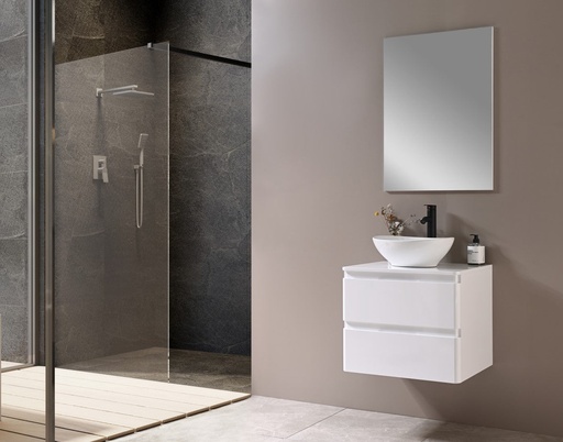 [SP-5321W_BLANC] MEUBLE SALLE DE BAIN SIMPLE VASQUE - MEUDON-BLANC