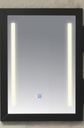 Miroir LED avec contour noir : 60x90 cm (EXPO)