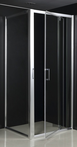 [RE-AD90TP] CABINE PORTE FIXE ET PIVOT 6MM TANK 90*90cm