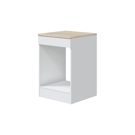 [0F1010B] CUISINE - MEUBLE BAS - AVEC NICHE POUR FOUR - 60CM - KIRAKIT