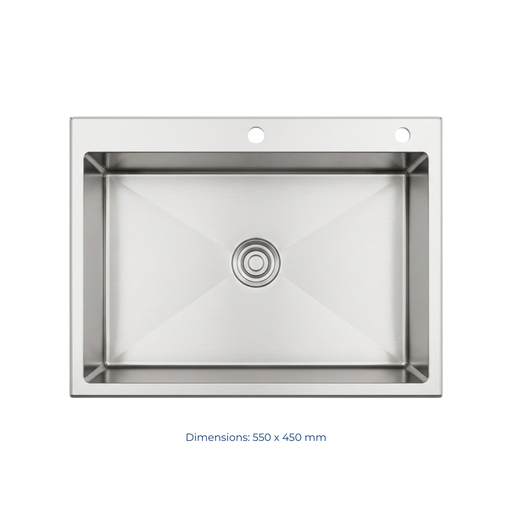 [HM5545SILVER] EVIER INOX 550*450 LOUNA