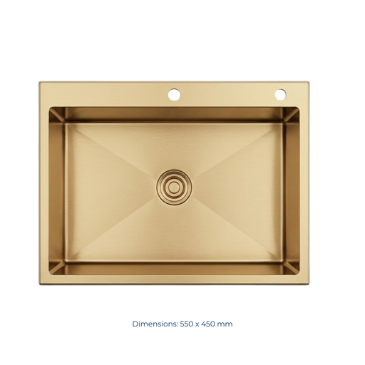 [HM5545GOLD] EVIER INOX 550*450 OR - SAMIR