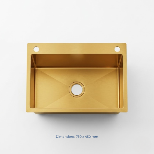 [HM7545GOLD] EVIER INOX 750*450 OR - MILA