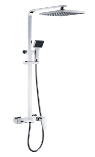 [FH-4037GG] COLONNE DE DOUCHE chrome KAVAR-CARRE