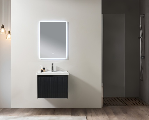 [SPV-2075B] MEUBLE SALLE DE BAIN SIMPLE VASQUE -  RADON gris foncé
