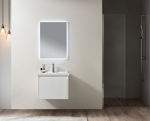 [SPV-2075] MEUBLE SALLE DE BAIN SIMPLE VASQUE -  RADON Blanc