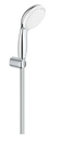 GROHE : TEMPESTA 100 KIT SUPPORT MURAL 2 JETS chrome