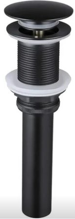 [FH-4404HB] Bonde lavabo AVEC TROP PLEIN noir TOFU